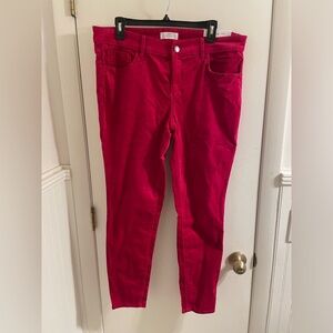 NWT Loft velvet pants sz 14